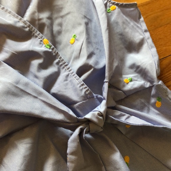 Cute pineapple striped blue tank size S - Picture 4 of 4